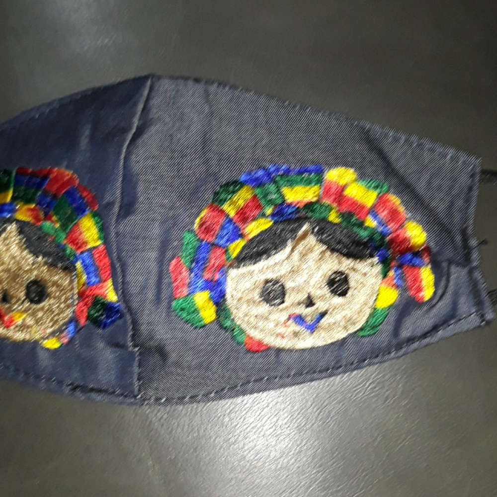Mexican Embroidered Face Mask - Picture 2 of 4